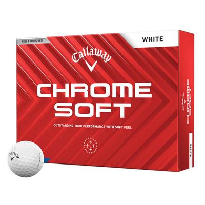 Callaway Chrome Soft Golf Balls - White - thumbnail image 1