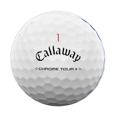 Callaway Chrome Tour X Triple Track Golf Balls - White - thumbnail image 3