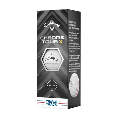 Callaway Chrome Tour X Triple Track Golf Balls - White - thumbnail image 4