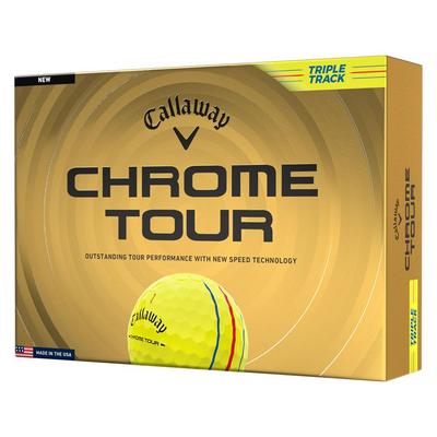 Callaway Chrome Tour 26 Triple Track Golf Balls - Yellow