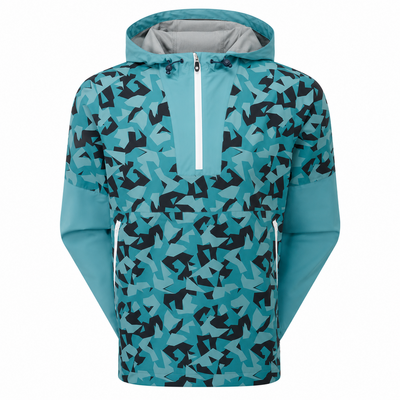FootJoy HydroLite X Waterproof Golf Hoodie - Storm Camo