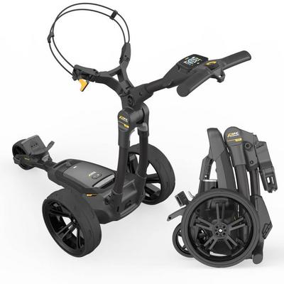 PowaKaddy CT6 Black Electric Golf Trolley 2024 - 18 Hole Lithium - thumbnail image 1