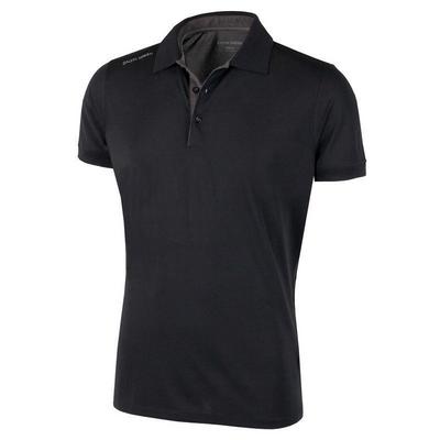 Galvin Green Max Ventil8 Golf Polo Shirt - Black - thumbnail image 1