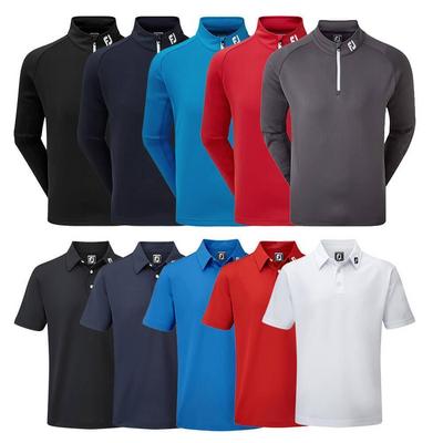 FootJoy Stretch Solid Polo and Chill-Out Pullover Bundle Pack - thumbnail image 1