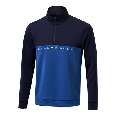 Mizuno Trace 1/4 Zip Golf Midlayer - Blue - thumbnail image 1