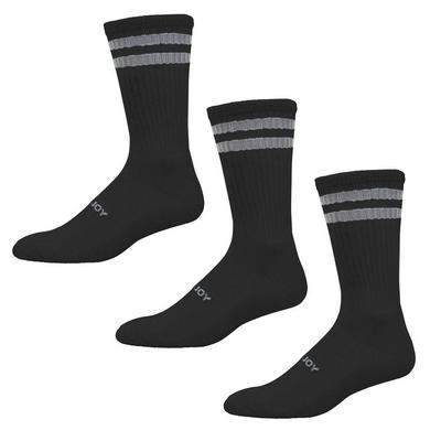 FootJoy ComfortSof Golf Socks 3-Pair Pack - Black - thumbnail image 1