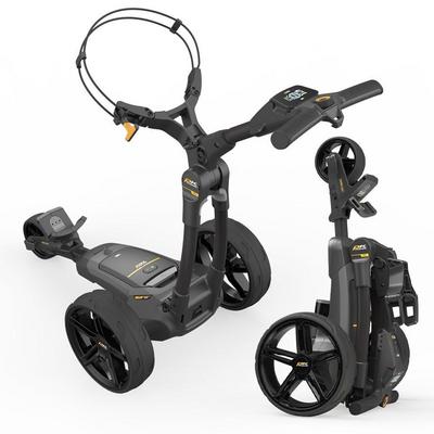 PowaKaddy FX3 EBS Black Electric Golf Trolley - Extended Lithium - thumbnail image 1