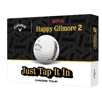 Callaway Chrome Tour Happy Gilmore 2 Golf Balls - Just Tap It In - thumbnail image 1