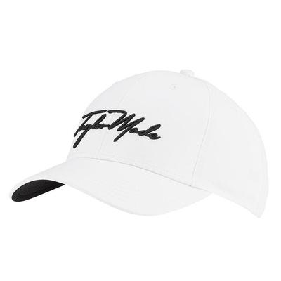 TaylorMade Script Seeker Golf Cap - White - thumbnail image 1