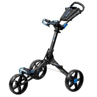 Longridge Ezeglide Bolt 2 Auto Opening Push Trolley - Black/Blue - thumbnail image 1