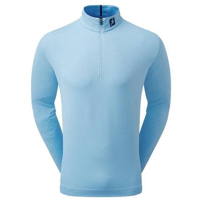 Footjoy Tonal Print Knit Chill Out Golf Sweater - True Blue - thumbnail image 1