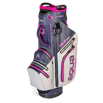 Big Max Aqua Sport 3 Waterproof Golf Cart Bag - Steel/Navy/Fuschia - thumbnail image 1