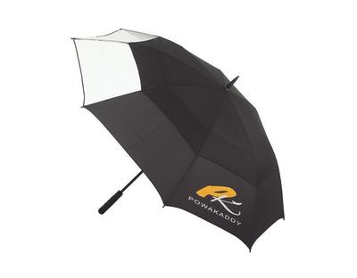 PowaKaddy Automatic Clearview Umbrella - Black/White - thumbnail image 2