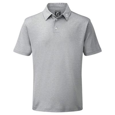 FootJoy Stretch Pique Solid Shirt - Heather Grey