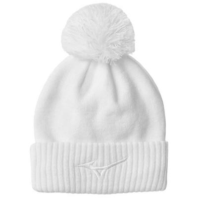 Mizuno Crested Bobble Hat - White