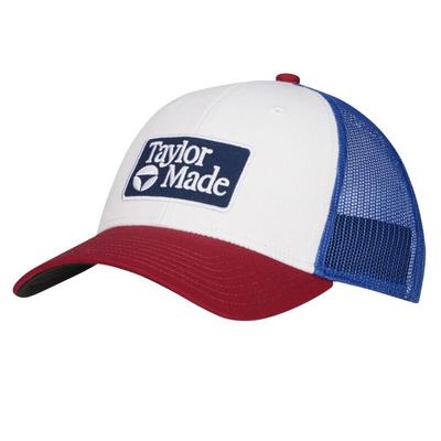 TaylorMade Radar Trucker Golf Hat - Red/White/Blue