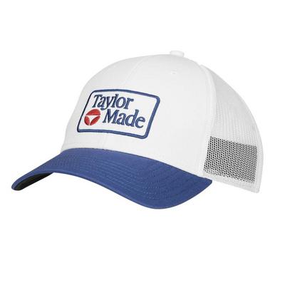 TaylorMade Radar Trucker Golf Hat - White/Navy