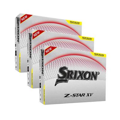 Srixon Z-Star XV Golf Balls - Yellow 3 Dozen Personalised