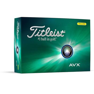 Titleist AVX Golf Ball 2024 - Yellow - thumbnail image 1