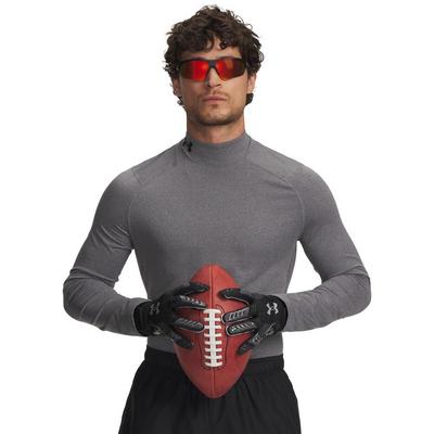 Under Armour ColdGear Armour Fitted Golf Base Layer Mock - Grey