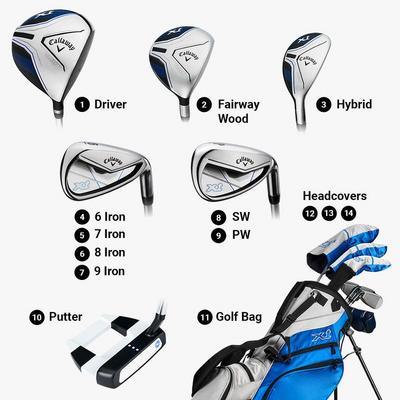 Callaway XT 11-Piece Teenage Golf Package Set - Blue/White - thumbnail image 10